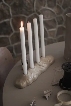 Base advent candle holder, Beige