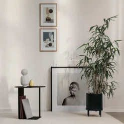 Bau flower pot large Ø28 cm, black