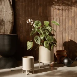 Bau flower pot large Ø28 cm, cashmere