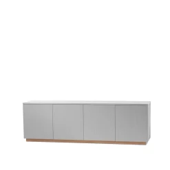 Beam side table, Light grey, light grey base
