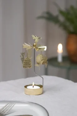 Bee Mine angel chime, Gold