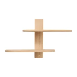 Bend wall shelf, Oak, 50x18x40 cm