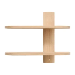 Bend wall shelf, Oak, 50x18x40 cm