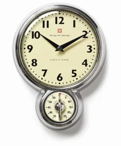 Bengt Ek wall clock, timer, aluminium