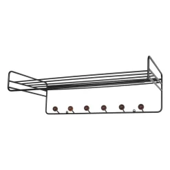 Bill Hat rack hat rack, Black-dark-brown