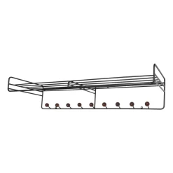 Bill Hat rack L hat rack, Black-dark-brown