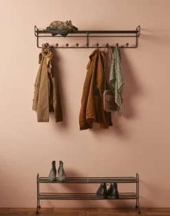 Bill Hat rack L hat rack, Black-dark-brown