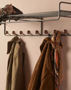 Bill Hat rack L hat rack, Black-dark-brown