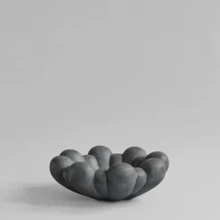 Bloom tray bowl large, Dark grey