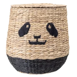 Bloomingville basket with lid, Panda