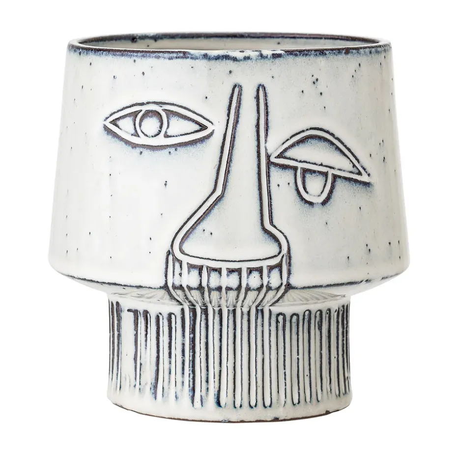 Bloomingville flowerpot on foot Ø15 cm, Grey