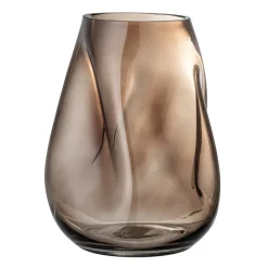Bloomingville glass vase 26 cm, brown