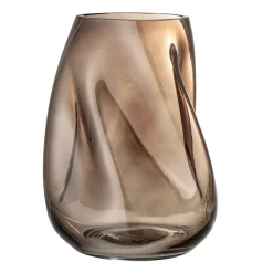 Bloomingville glass vase 26 cm, brown