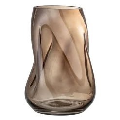 Bloomingville glass vase 26 cm, brown