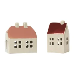 Bo decorative house 2 pieces, Nut Brown