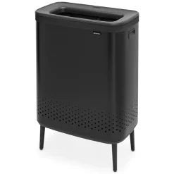 Bo laundry basket high 2x45 L, matte black