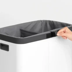 Bo laundry basket liner 2x45 L, grey