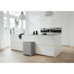 Bo pedal bin 60 L, Mineral concrete grey