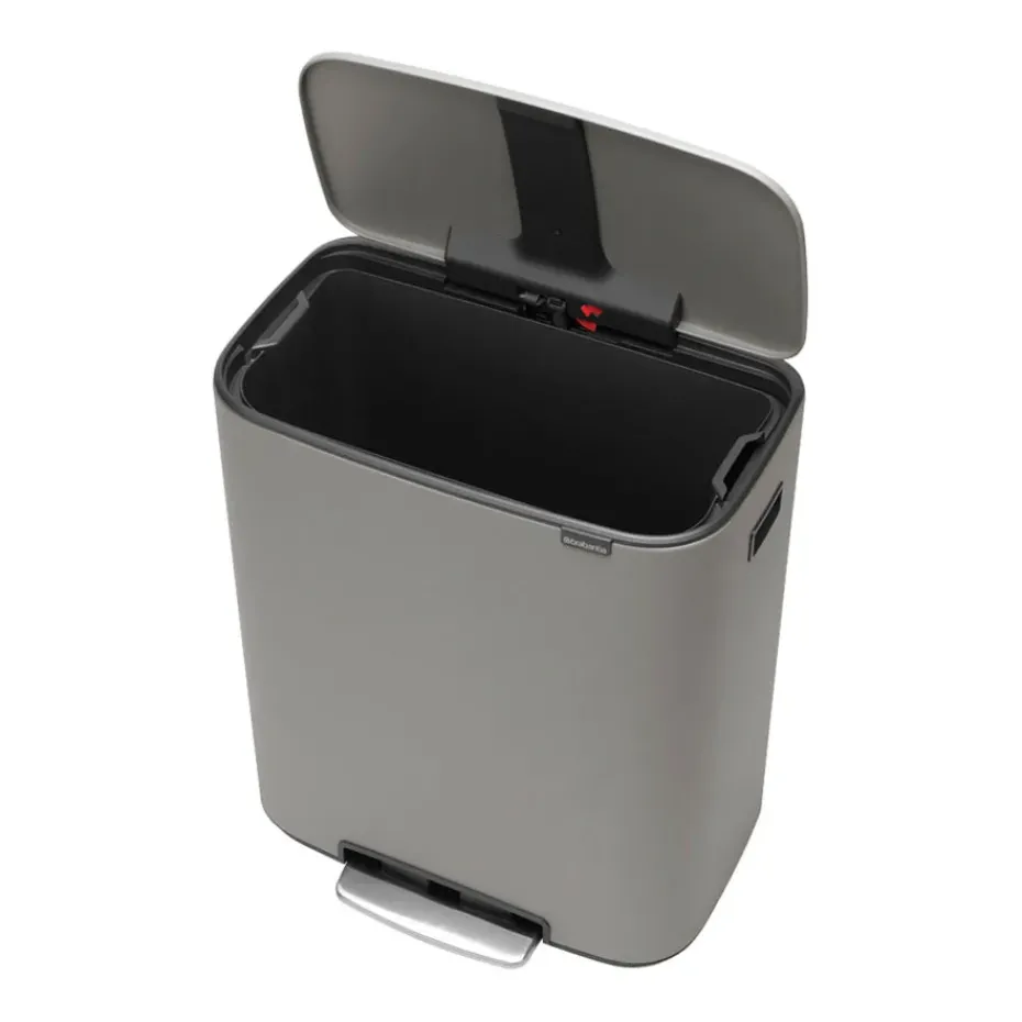 Bo pedal bin 60 L, Mineral concrete grey