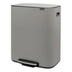 Bo pedal bin 60 L, Mineral concrete grey