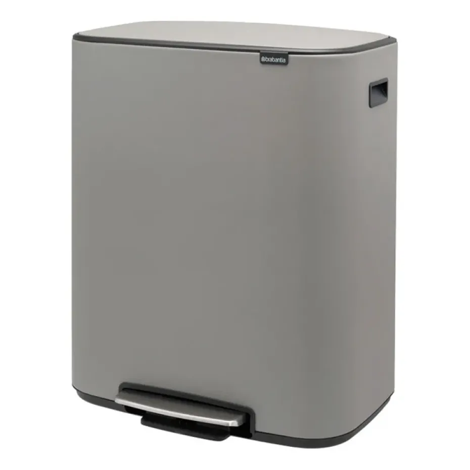 Bo pedal bin 60 L, Mineral concrete grey