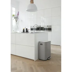 Bo pedal bin 60 L, Mineral concrete grey