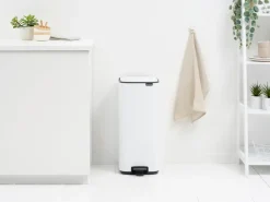 Bo pedal bin 30 L, White