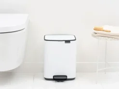 Bo pedal bin 7 L, White
