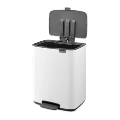 Bo pedal bin 12 L, White