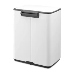 Bo pedal bin 12 L, White