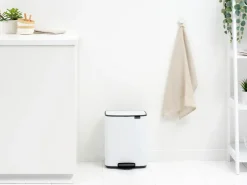 Bo pedal bin 12 L, White
