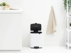 Bo pedal bin 12 L, White