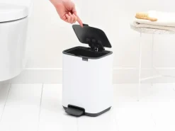 Bo pedal bin 4 L, White