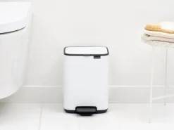 Bo pedal bin 4 L, White