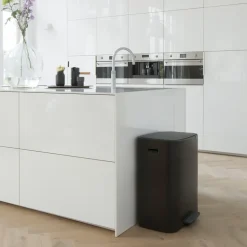 Bo pedal bin 2x30 L, black