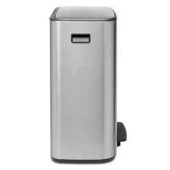 Bo pedal bin 2x30 L, matte steel