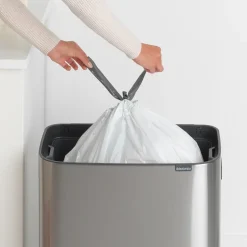 Bo touch bin 60 L, Matte brushed steel