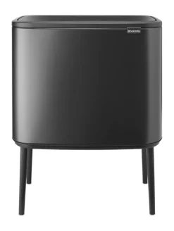Bo touch bin 11+23 litre, Confident grey