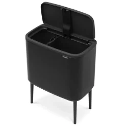 Bo touch bin 11+23 litre, matte black