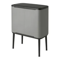 Bo touch bin 36 litre, Mineral concrete grey