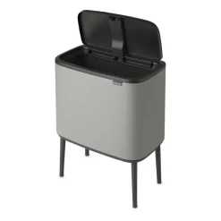 Bo touch bin 36 litre, Mineral concrete grey
