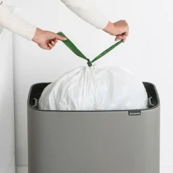 Bo touch bin 36 litre, Mineral concrete grey