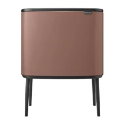 Bo touch bin 11+23 litre, Satin taupe