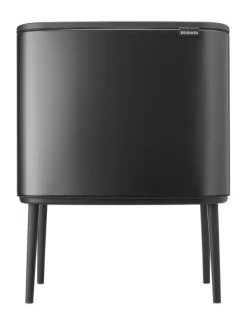 Bo touch bin 3 x 11 litre, Confident grey
