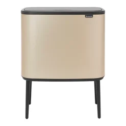 Bo touch bin 3 x 11 litre, Metallic Gold