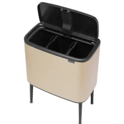 Bo touch bin 3 x 11 litre, Metallic Gold