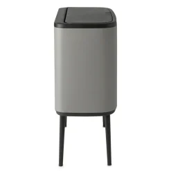 Bo touch bin 3 x 11 litre, Mineral concrete grey