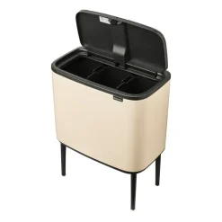 Bo touch bin 3 x 11 litre, Soft beige
