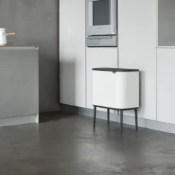 Bo touch bin 3 x 11 litre, white