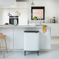 Bo touch bin high 60 L, White